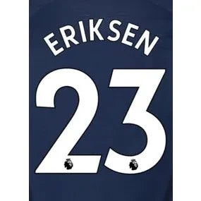 Tottenham 2019/20 Away Eriksen #23 Jersey Name Set 1
