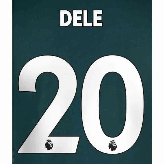 Tottenham 2019/22 Away Dele #20 Jersey Name Set 1
