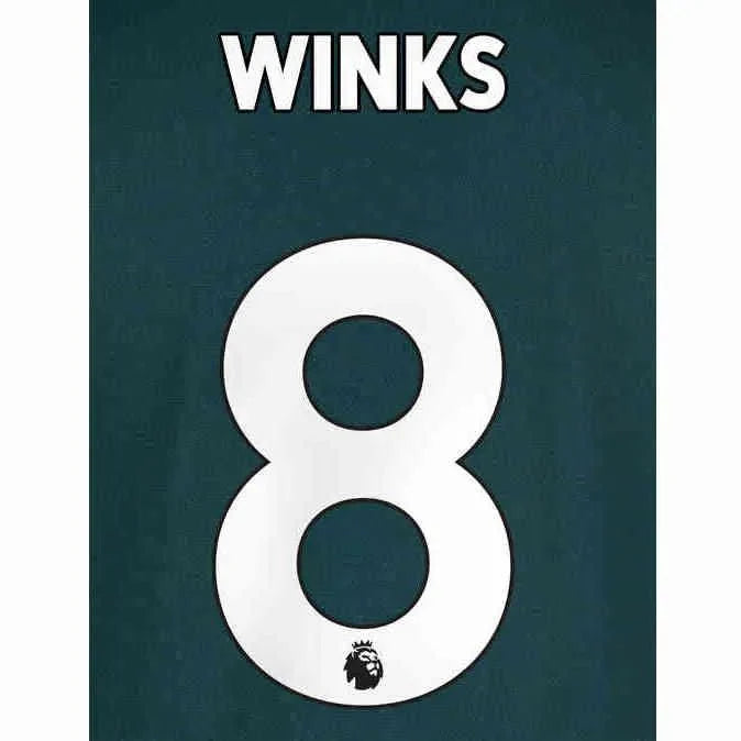 Tottenham 2020/21 Away Winks #8 Jersey Name Set 1