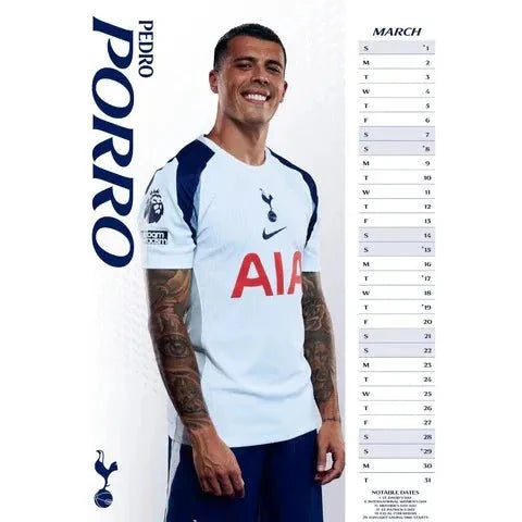 Tottenham 2026 Official Calendar 2