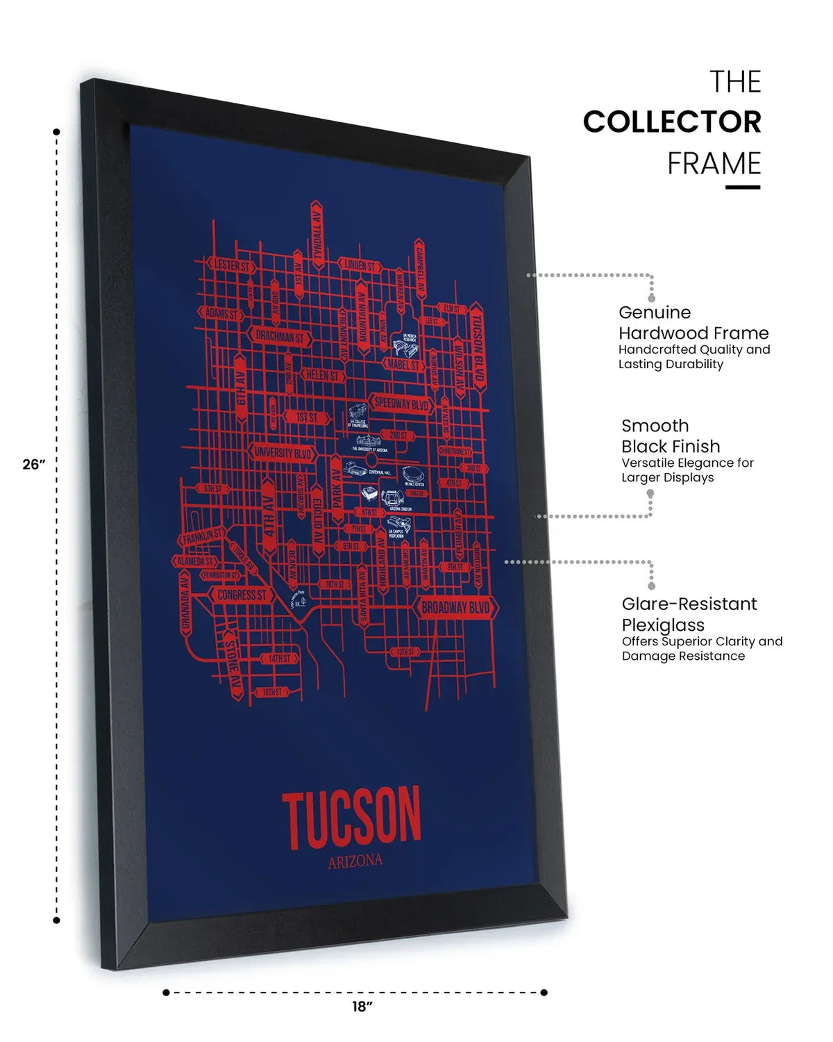 Tucson, Arizona street map 12