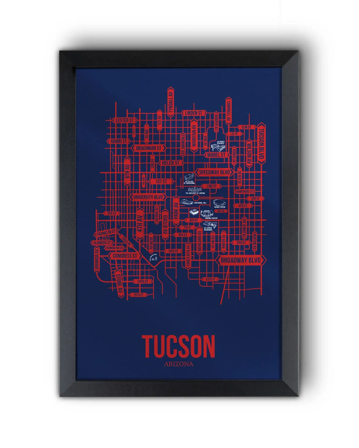 Tucson, Arizona street map 10