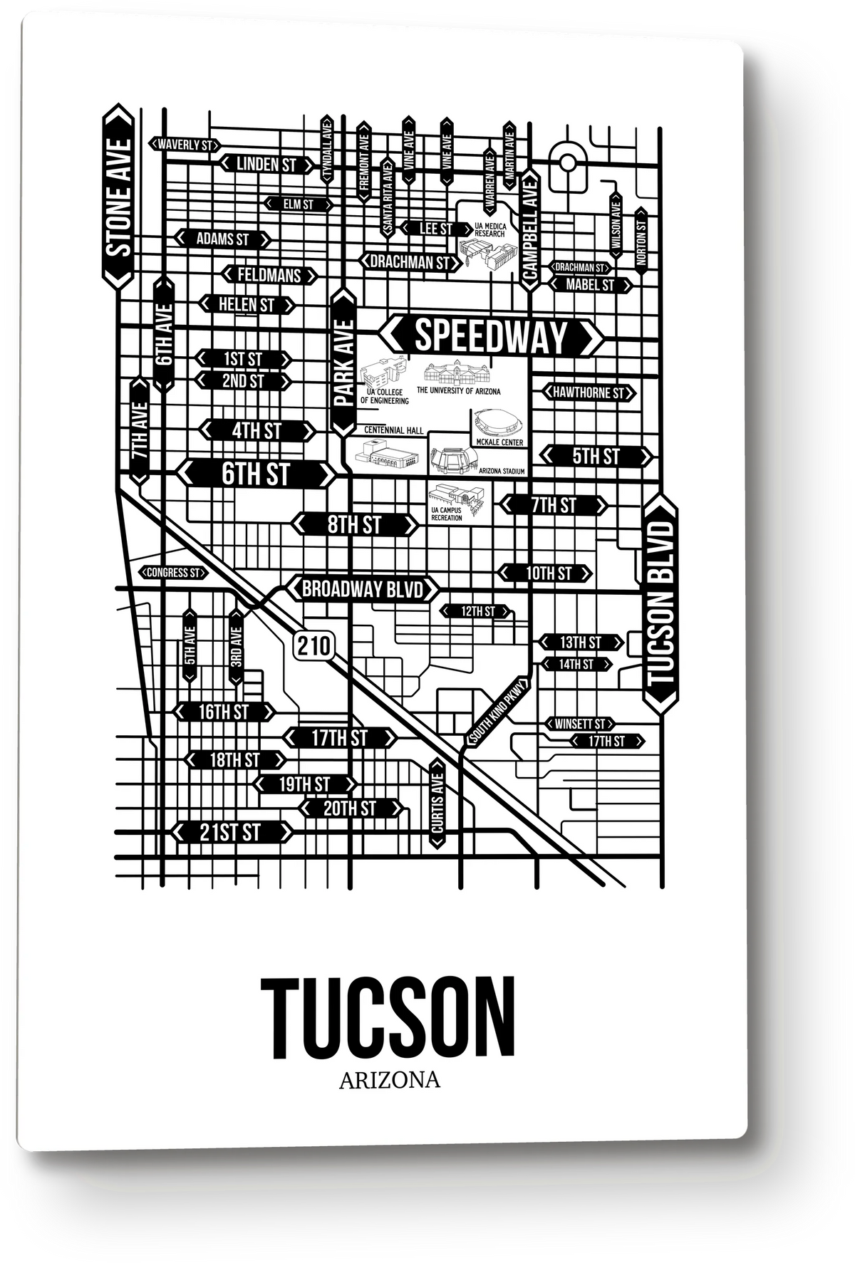 Tucson, Arizona street map 8