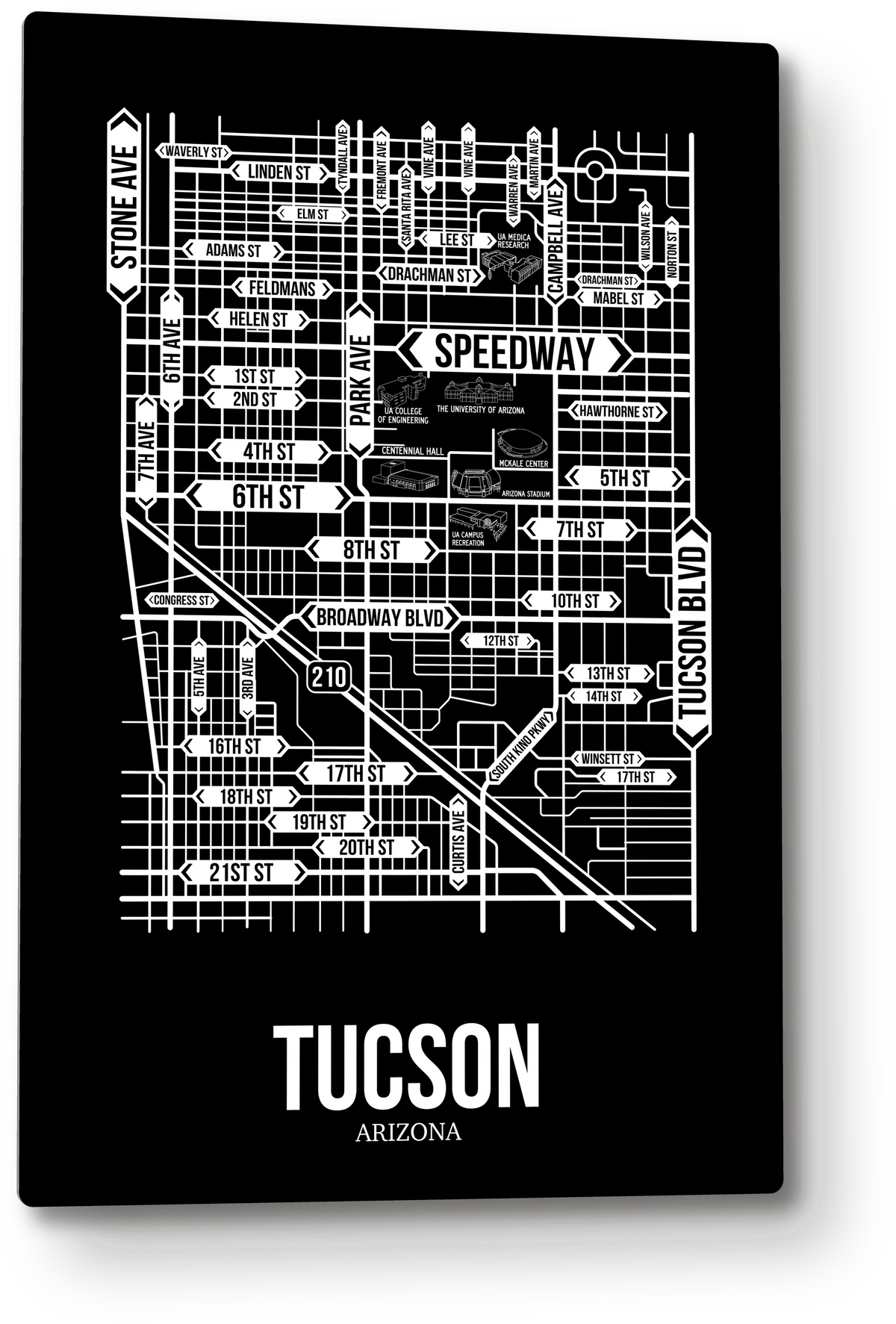 Tucson, Arizona street map 9