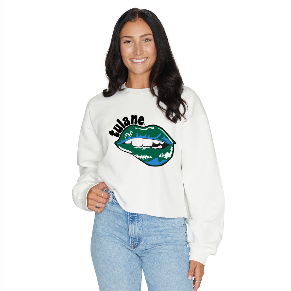 Tulane Lips Crewneck Sweatshirt | lojobands