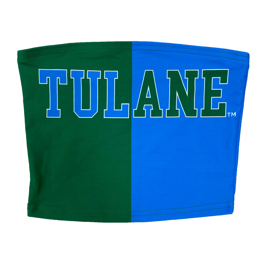 Tulane Two Tone Tube Top | lojobands 8