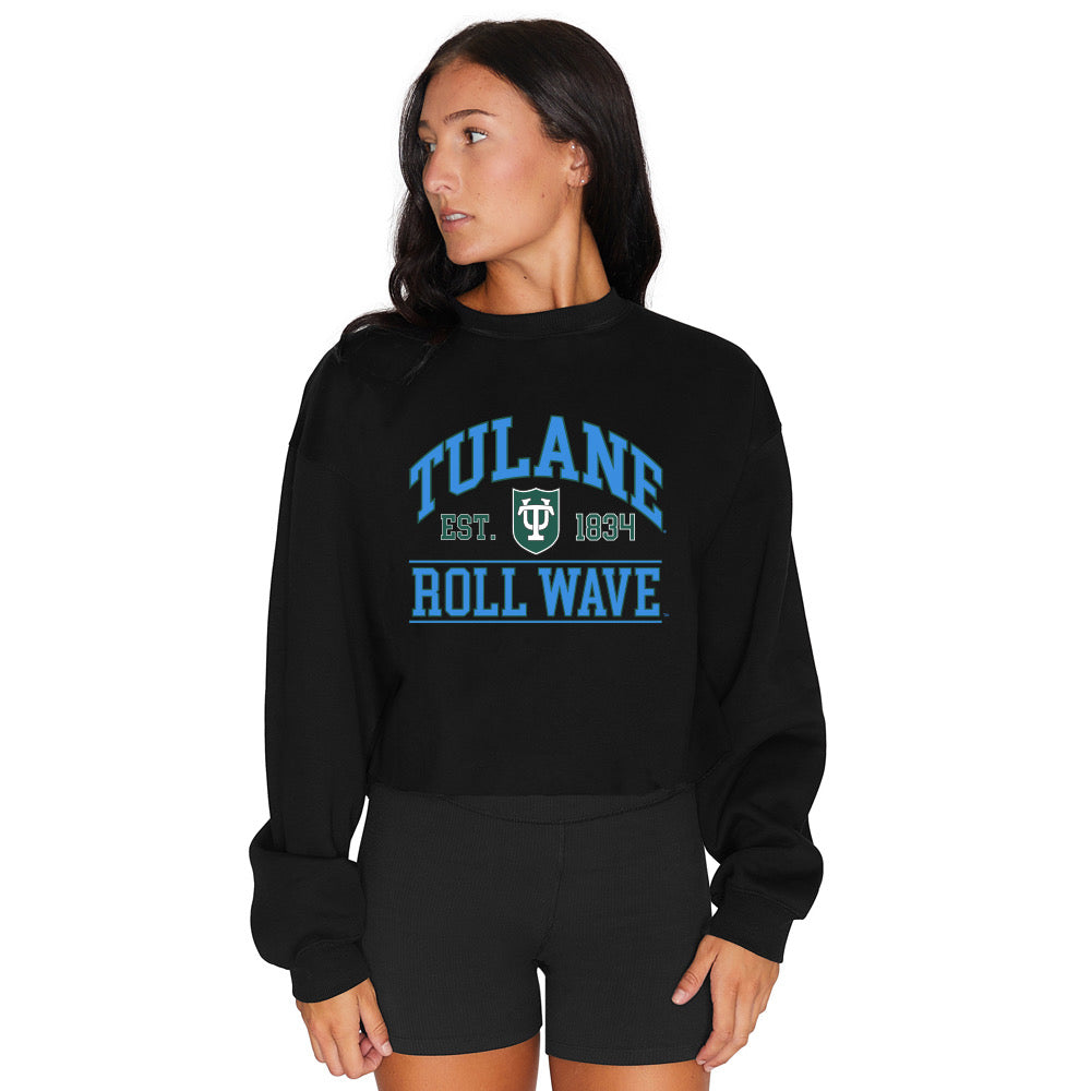 Tulane Black Crewneck | lojobands