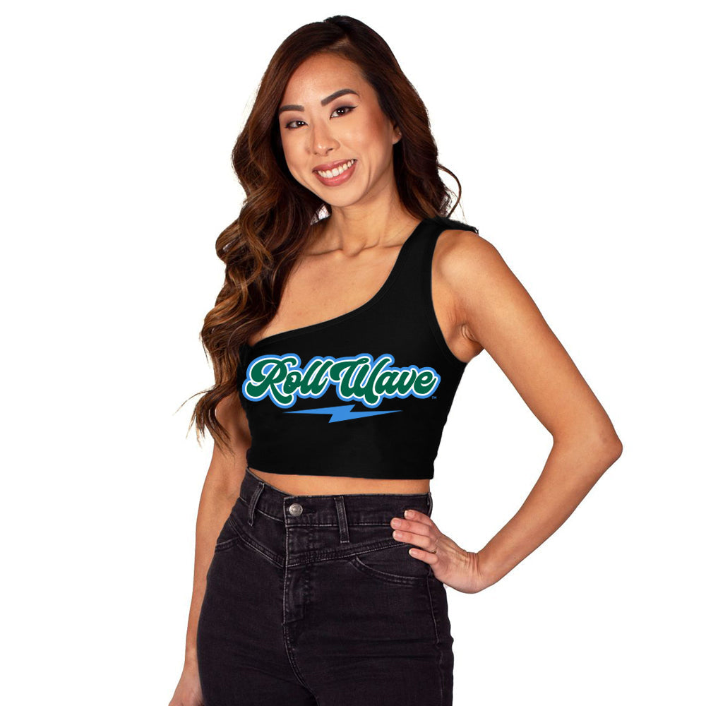 Tulane Lightning One Shoulder Top | lojobands