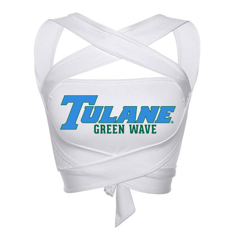 Tulane White Multi Way Bandeau Top | lojobands 4