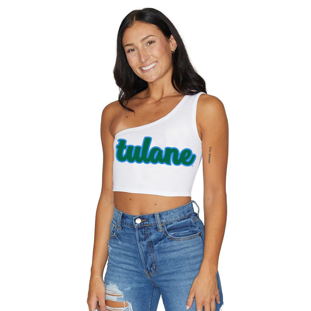 Tulane One Shoulder Top | lojobands