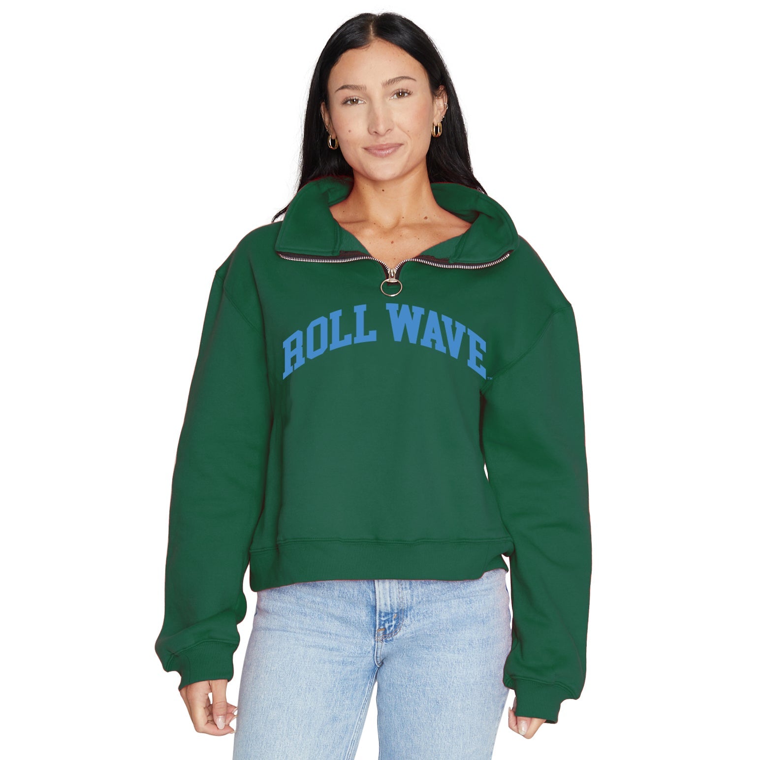 Tulane Quarter Zip Sweatshirt | lojobands 4