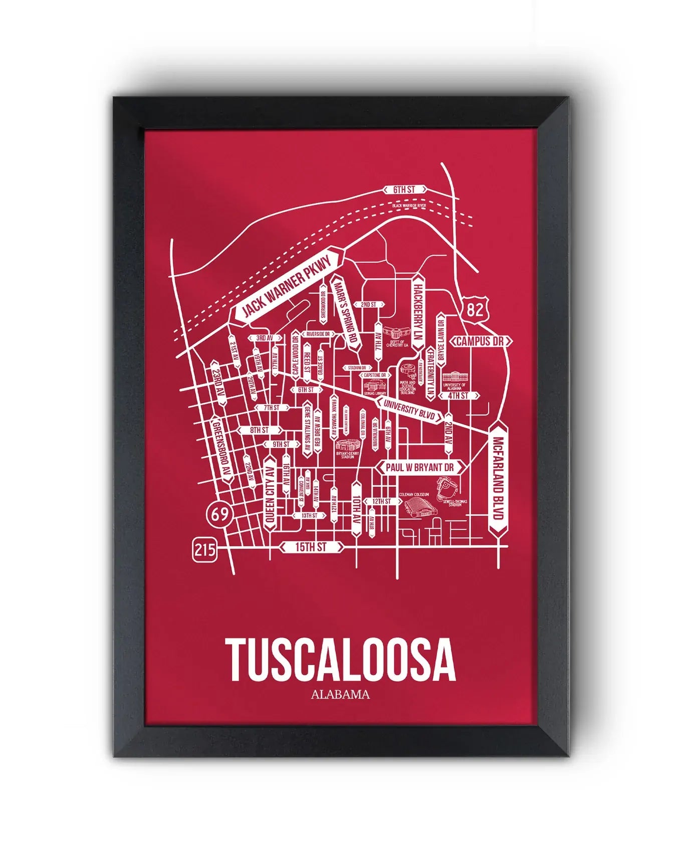 Tuscaloosa, Alabama street map 10