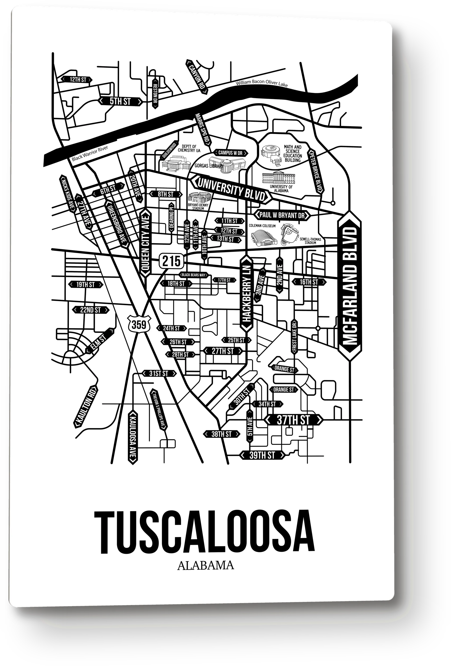 Tuscaloosa, Alabama street map 8