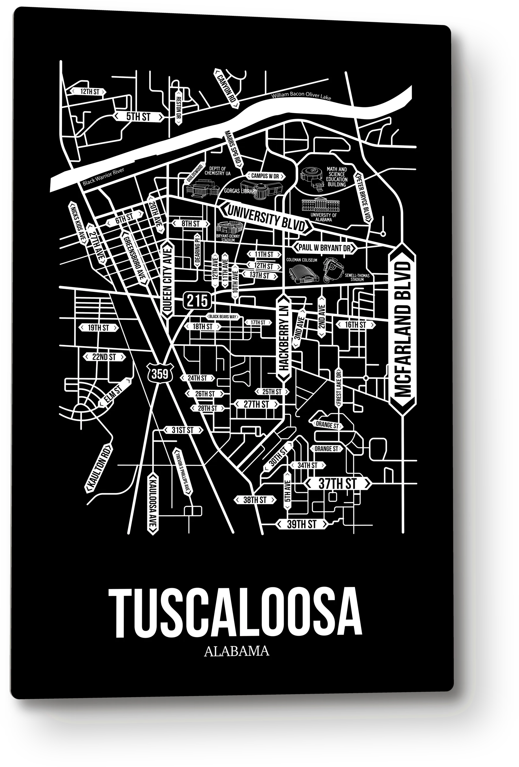 Tuscaloosa, Alabama street map 9