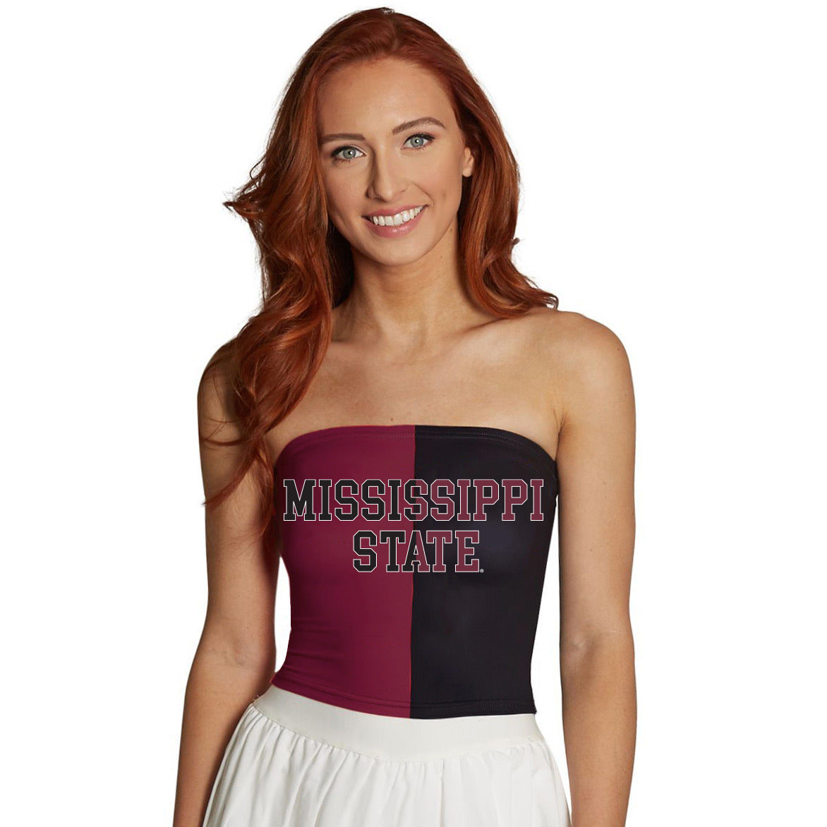 Mississippi State Two Tone Tube Top | lojobands