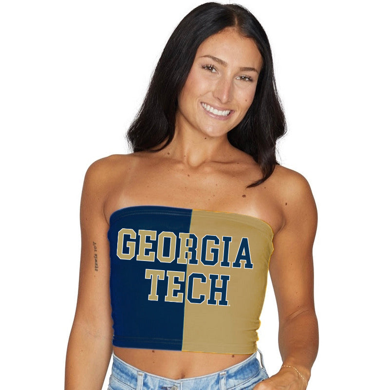 Georgia Tech Two Tone Tube Top | lojobands