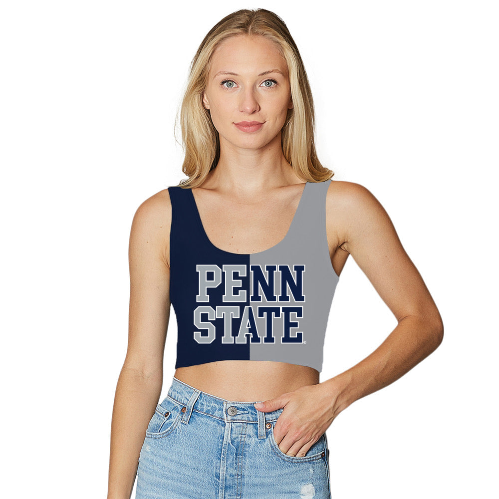 Penn State Two Tone Crop Tank Top | lojobands