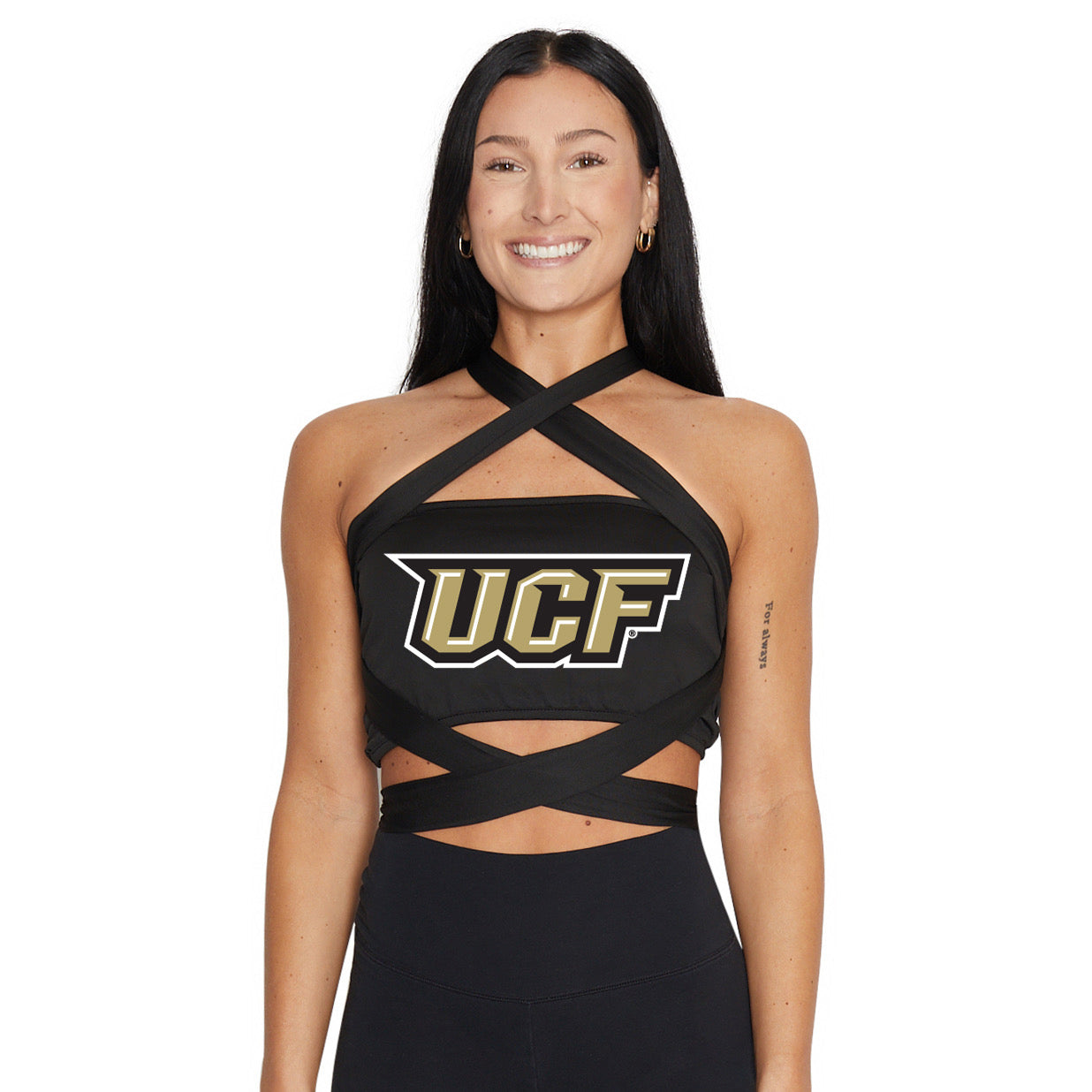 UCF Black Multiway Bandeau Top | lojobands