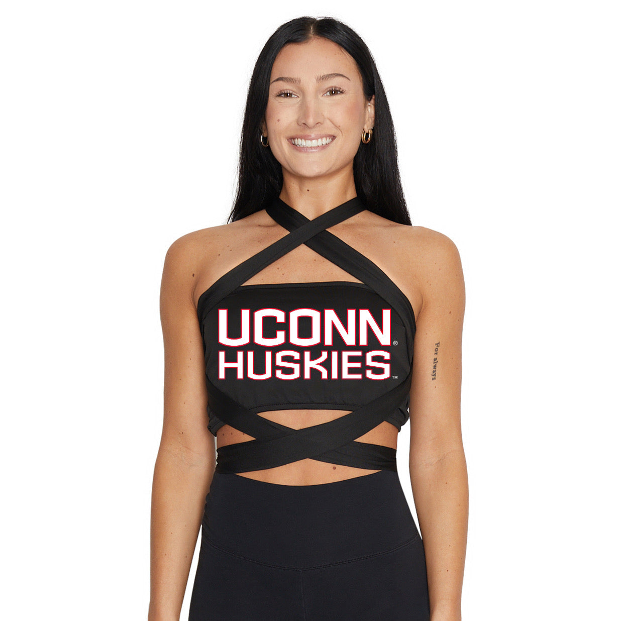 UConn Black Multi Way Bandeau Top | lojobands