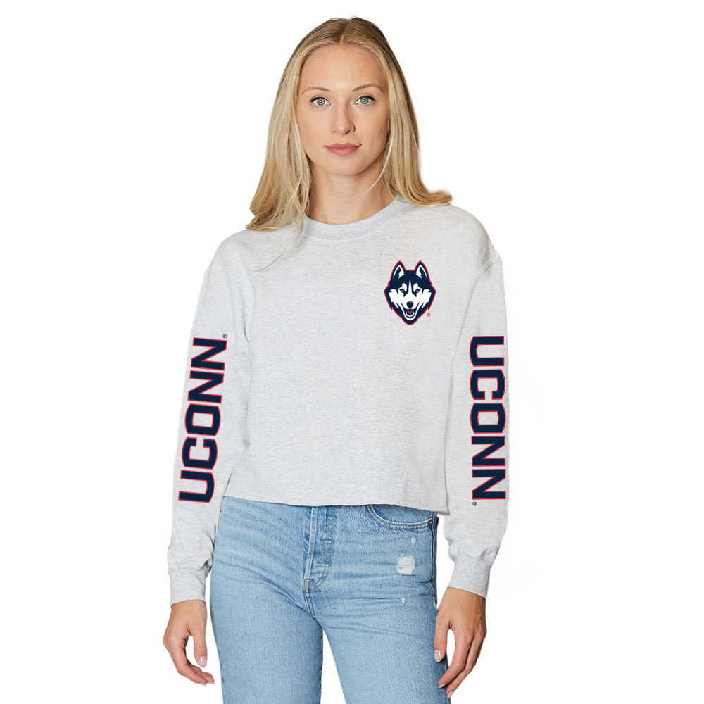 UConn Varsity Gray Crewneck | lojobands