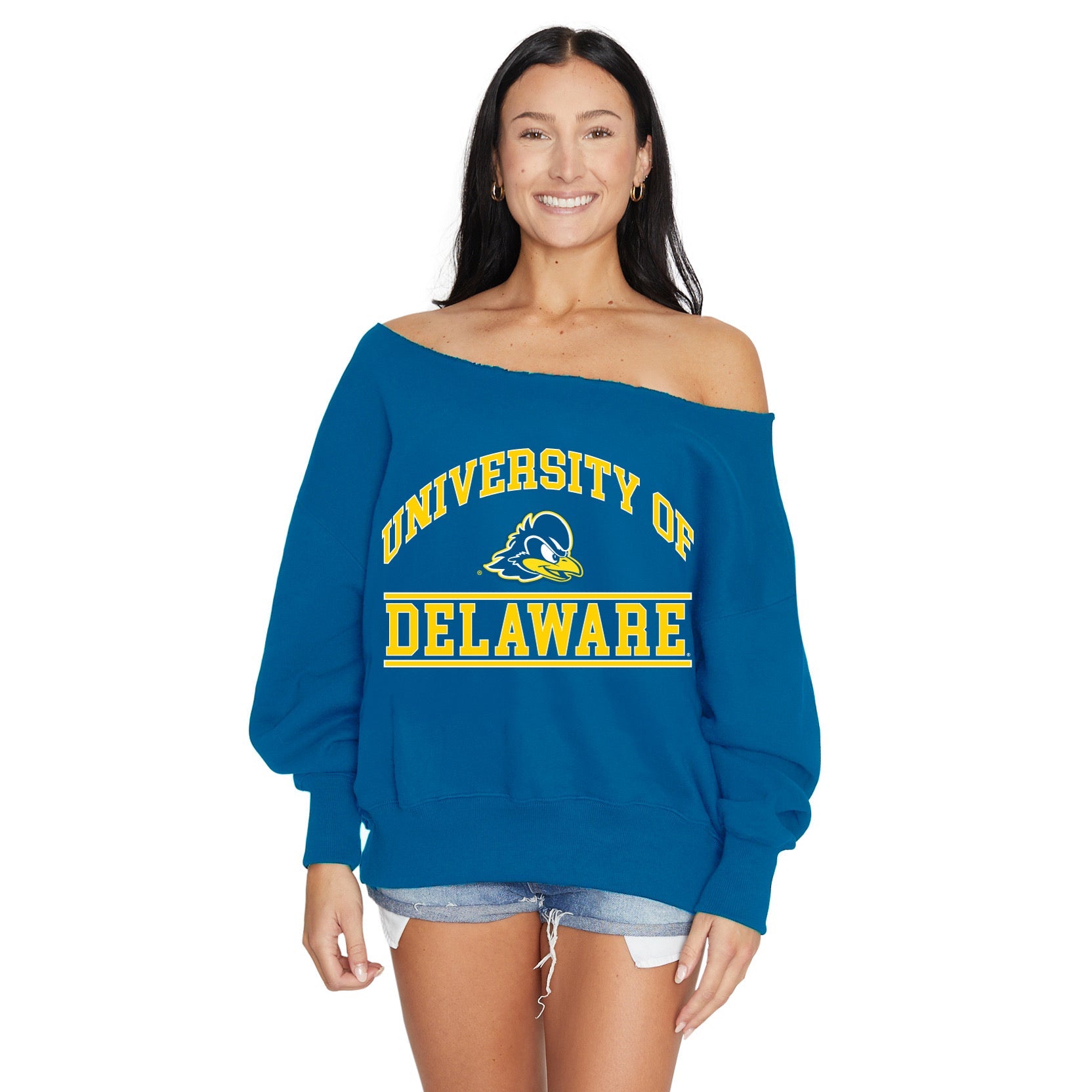Delaware Off the Shoulder Sweatshirt | lojobands