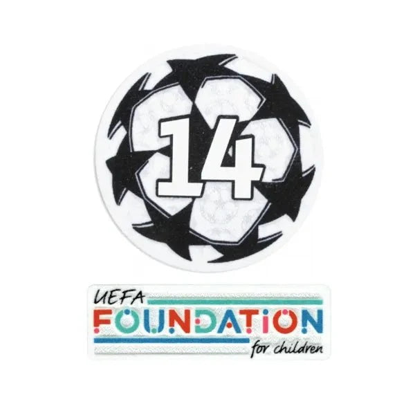 UEFA 2021-24 Real Madrid Champion League Youth Patch Set 14 (Foundation Patch Included) 1