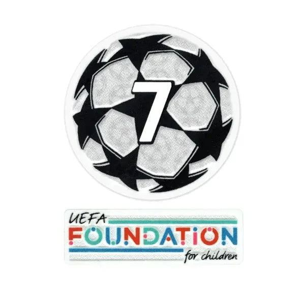 UEFA 21/22 AC Milan  Champion League Patch Set (Foundation Patch Included) 1