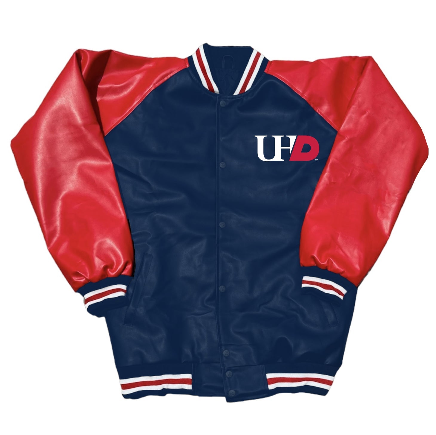 UHD University of Houston Downtown Varsity Letterman Jacket | lojobands