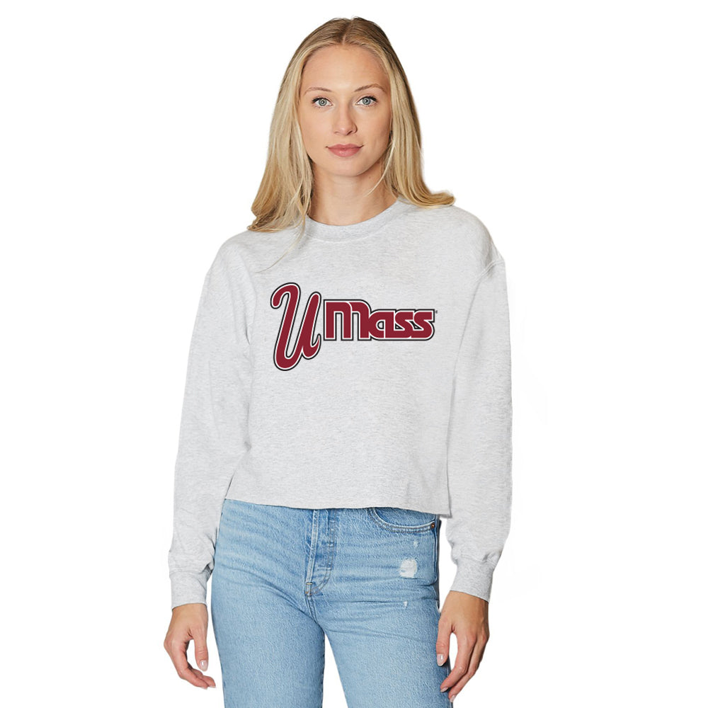 UMass Vintage Gray Crewneck | lojobands