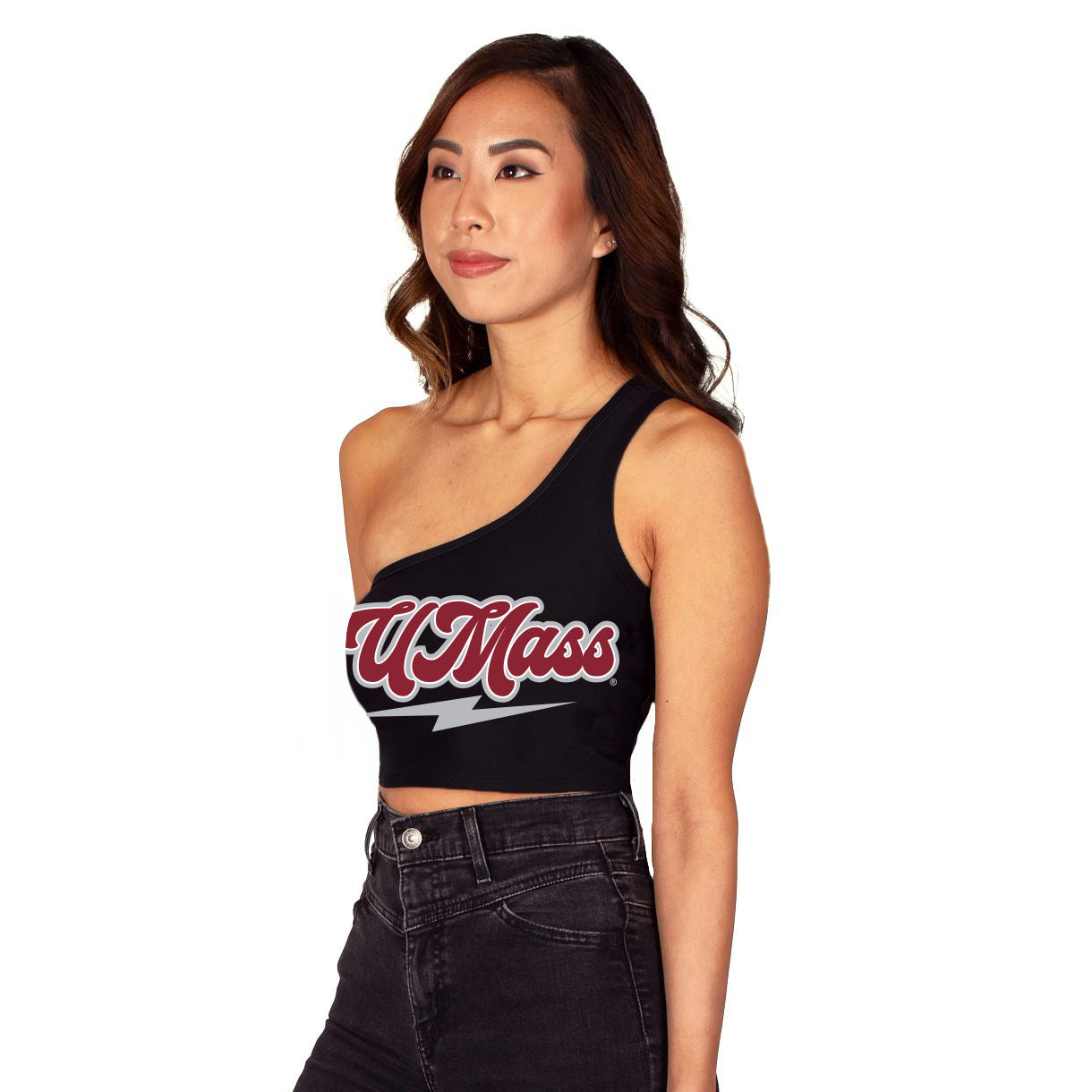 UMass Lightning One Shoulder Top | lojobands
