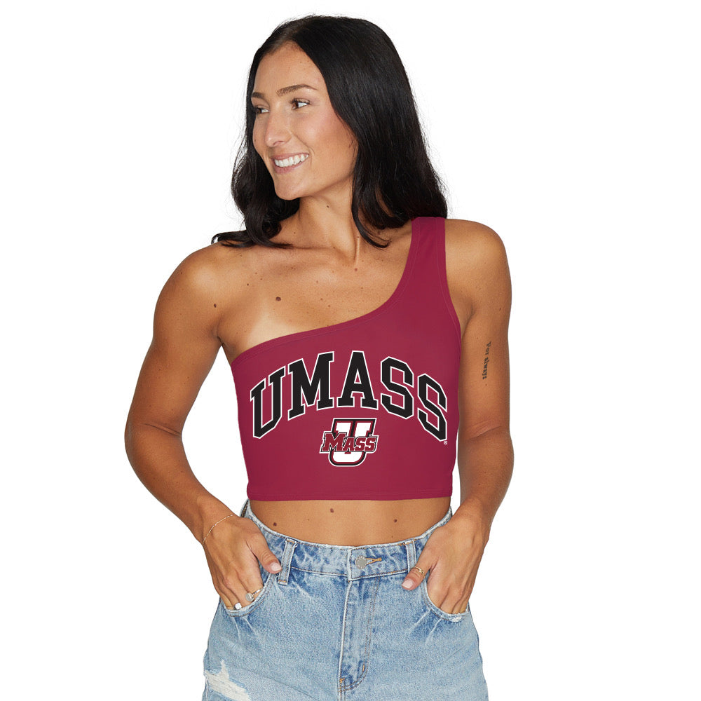 UMass Maroon One Shoulder Top | lojobands