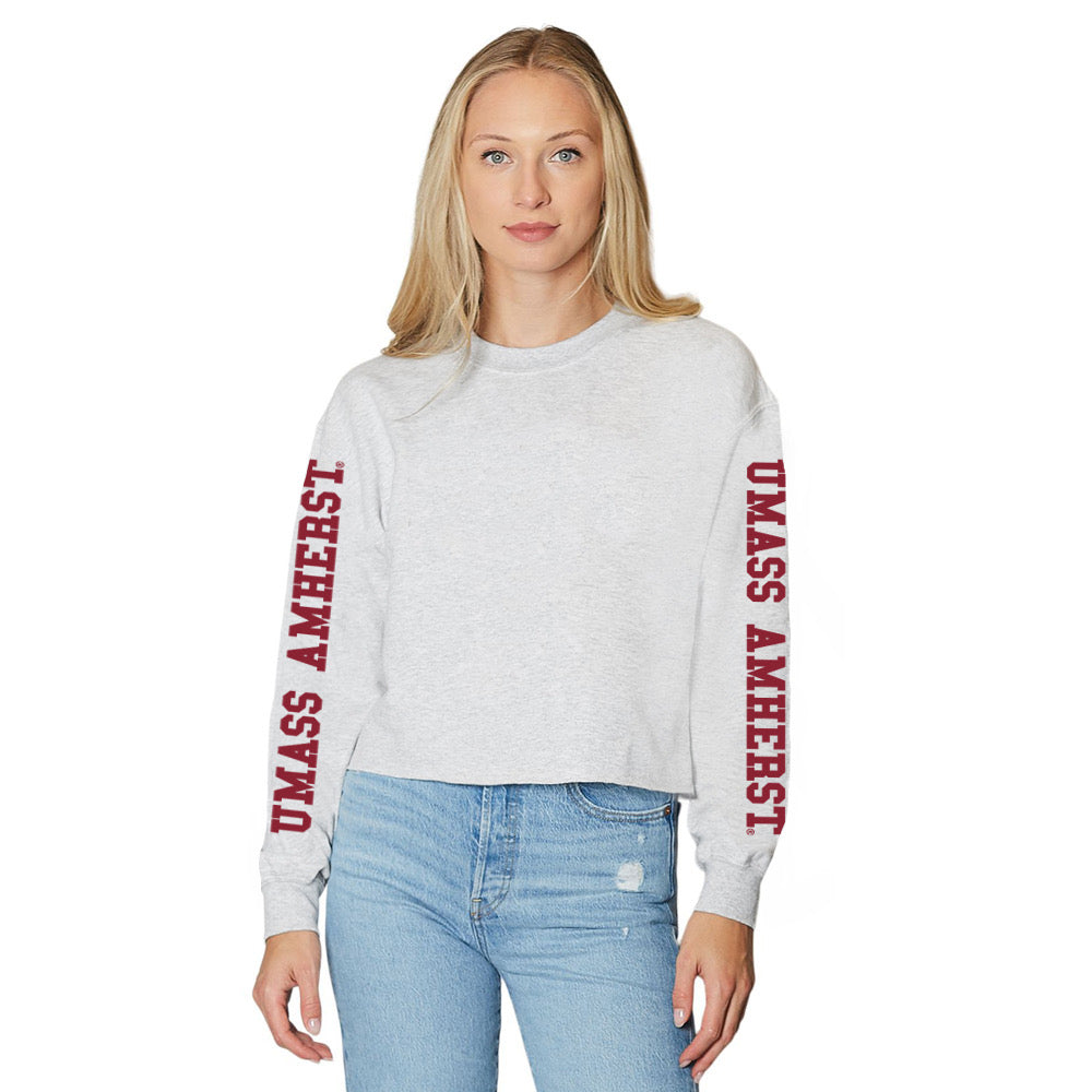 UMass Varsity Gray Crewneck | lojobands