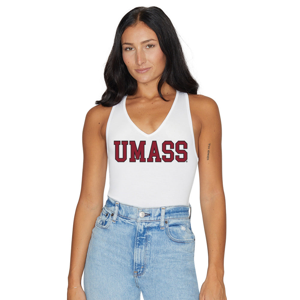 UMass White Bodysuit | lojobands