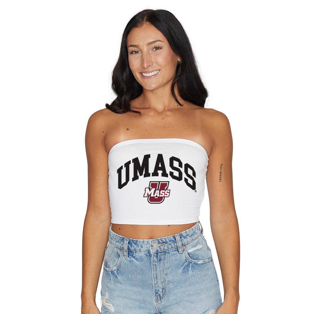 UMass White Tube Top | lojobands
