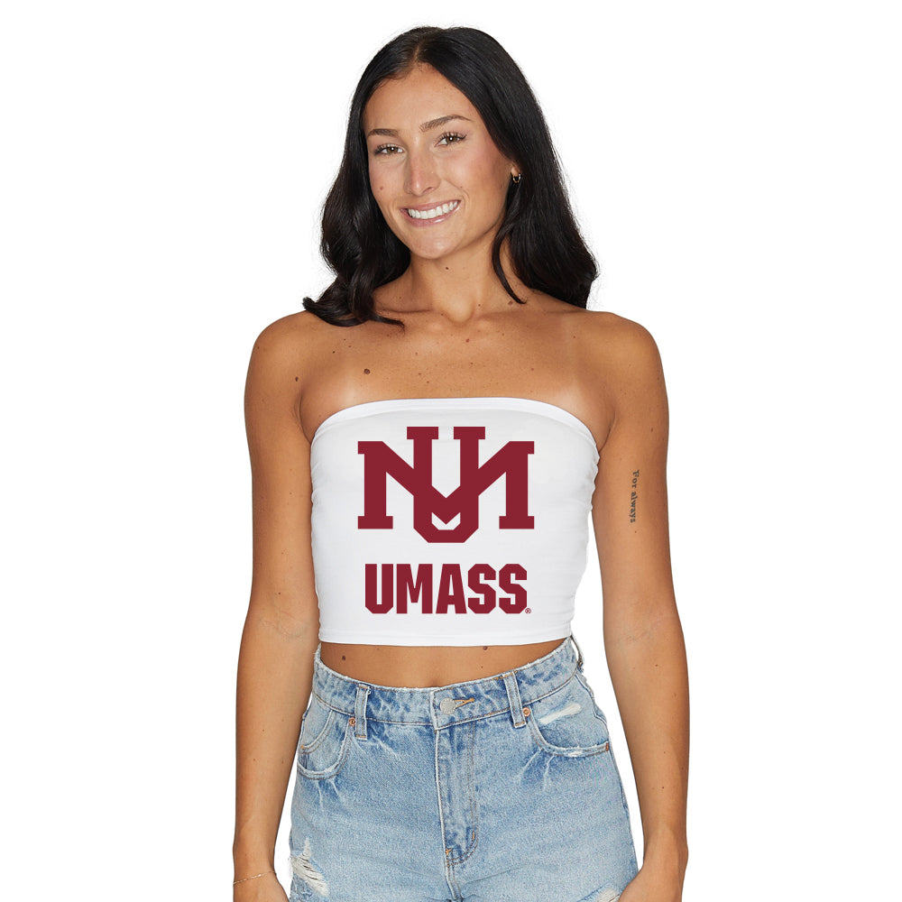 UMass Vintage White Tube Top | lojobands