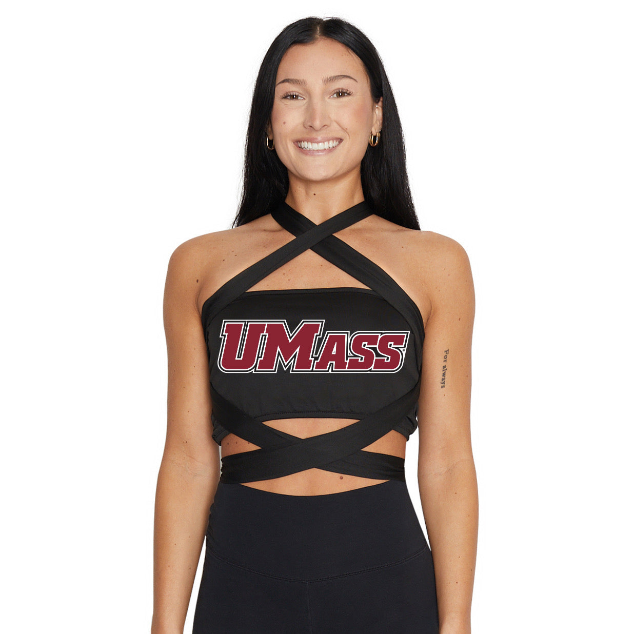 UMass Black Multi Way Bandeau Top | lojobands