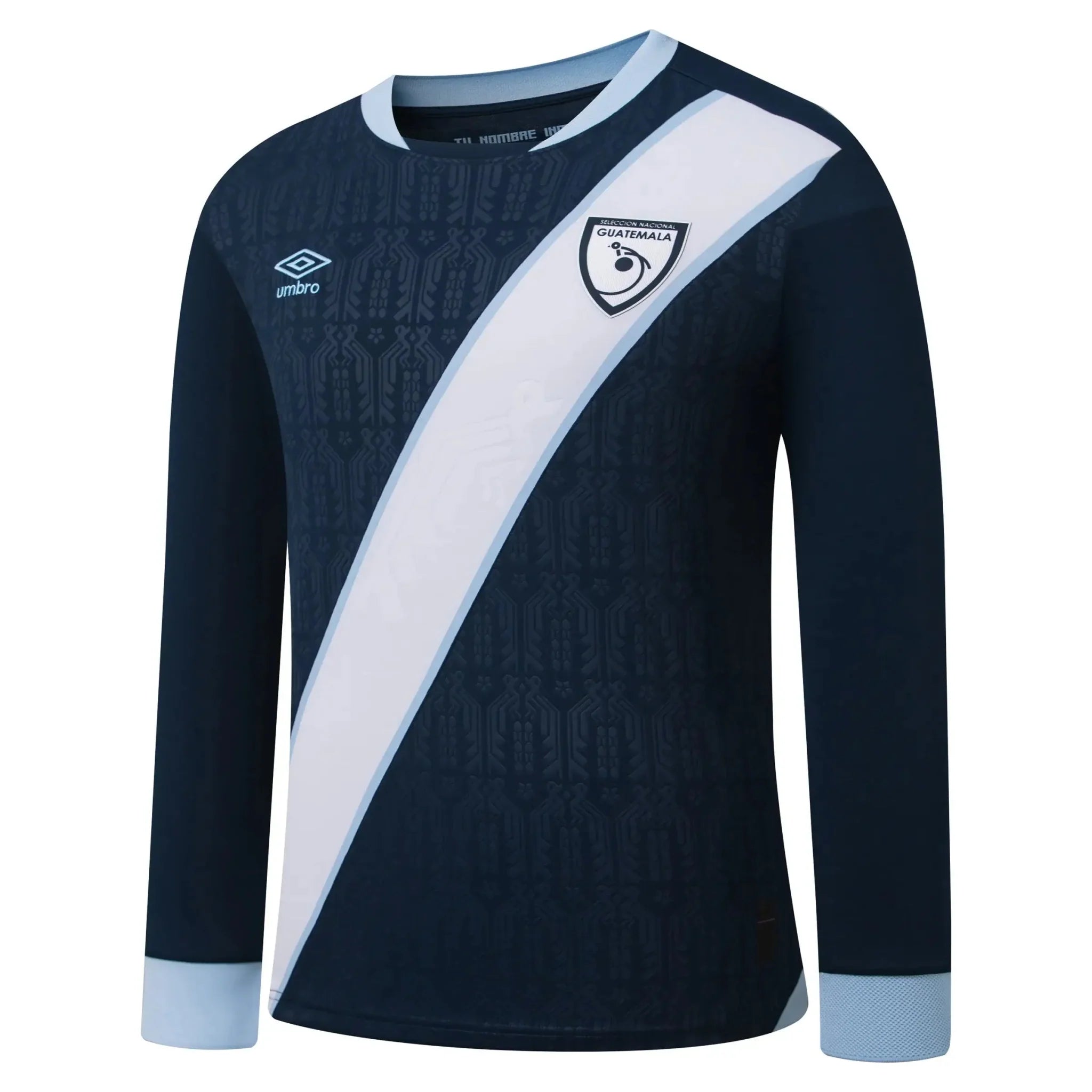 Umbro 2025-2026 Guatemala Men's Away Long-Sleeve Soccer Jersey 1