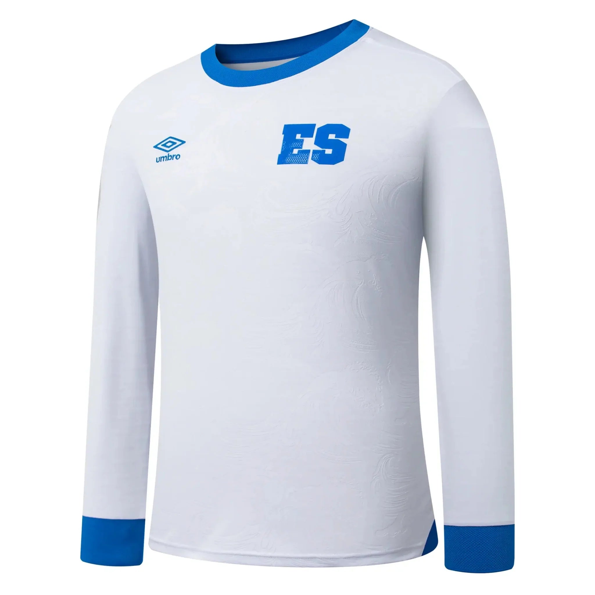 Umbro 2025-26 El Salvador Men's Stadium Away Long-Sleeve Soccer Jersey 1