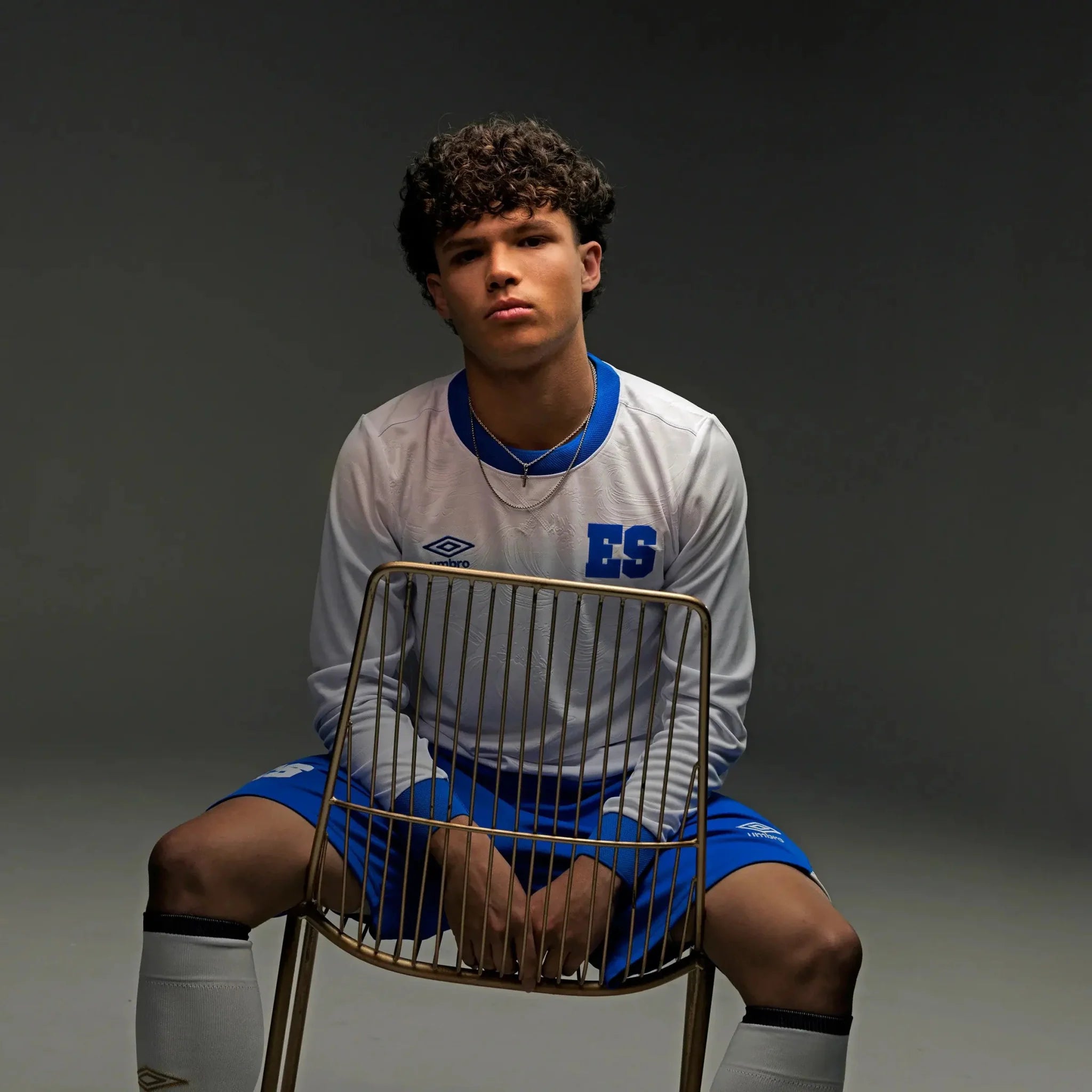 Umbro 2025-26 El Salvador Youth Stadium Away Soccer Jersey 7
