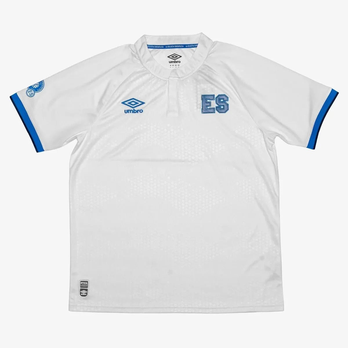 Umbro El Salvador 2021-22 Away Jersey - White-Royal 1