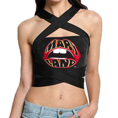 Maryland Terps Black Multi Way Bandeau Top | lojobands 5
