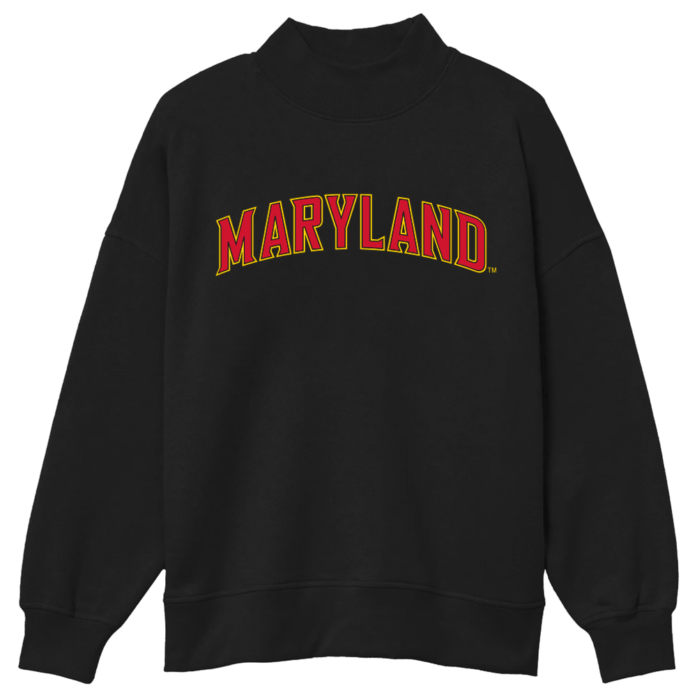 Maryland Terps Mock Neck Sweatshirt | lojobands