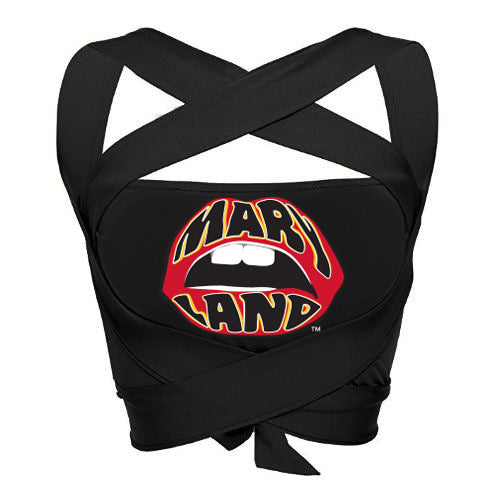 Maryland Terps Black Multi Way Bandeau Top | lojobands 4