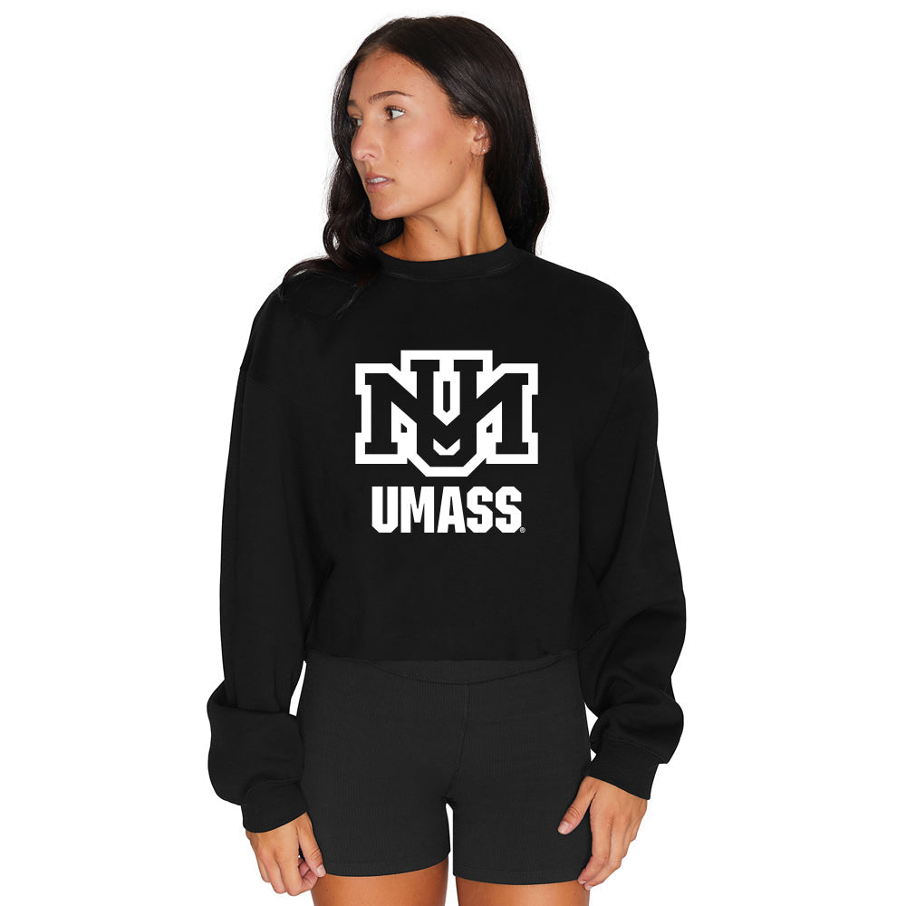 UMass Vintage Black Crewneck | lojobands