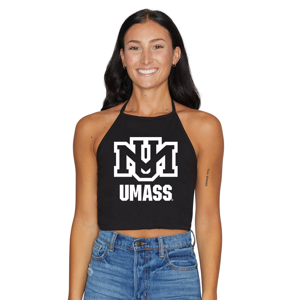 UMass Vintage Black Halter Top | lojobands