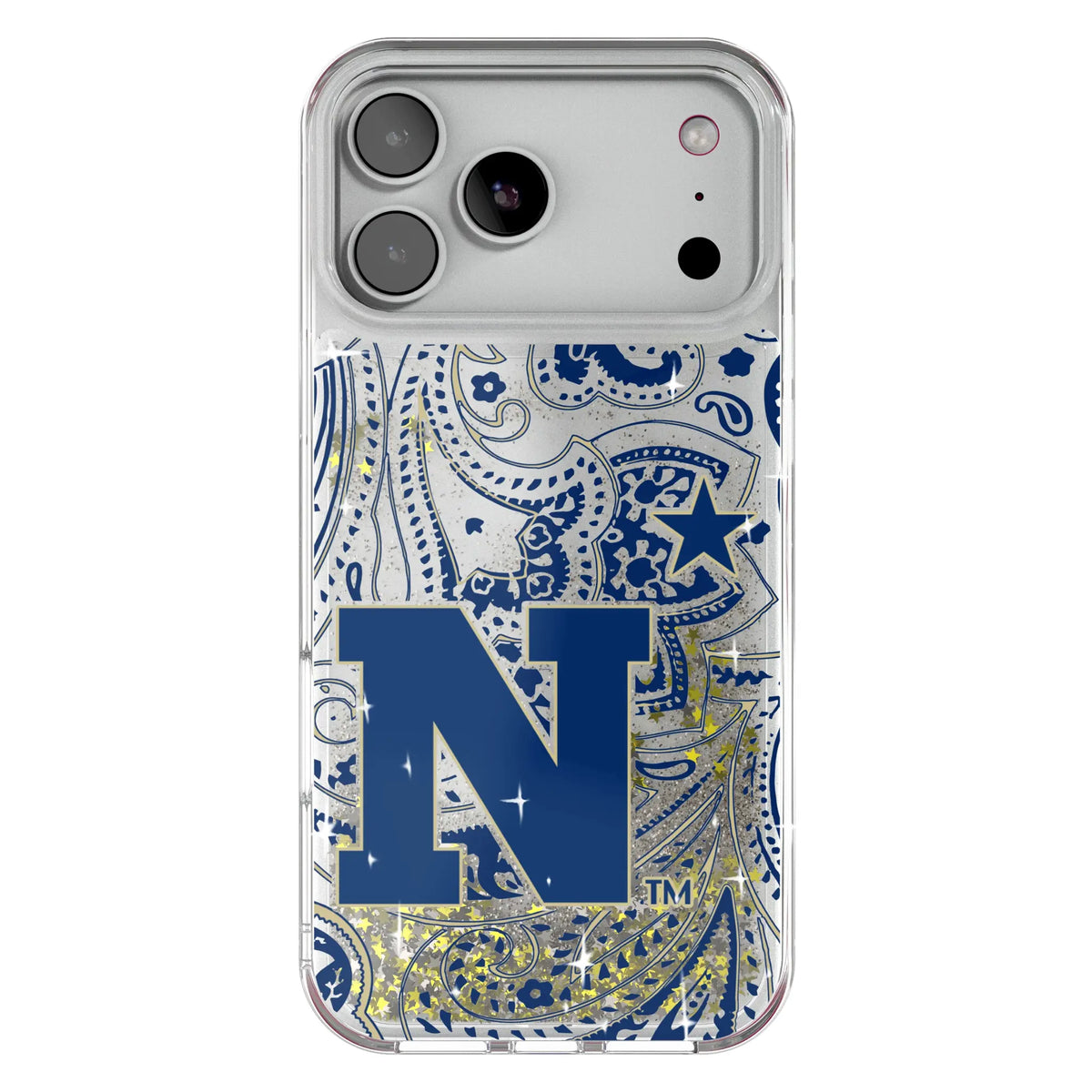 United State Naval Academy Midshipmen Paisley Glitter Phone Case 20