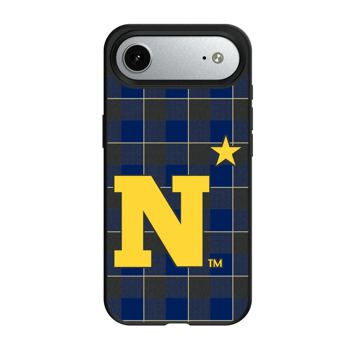 United State Naval Academy Midshipmen Plaid MagSafe Compatible Phone Case for Apple iPhone 8
