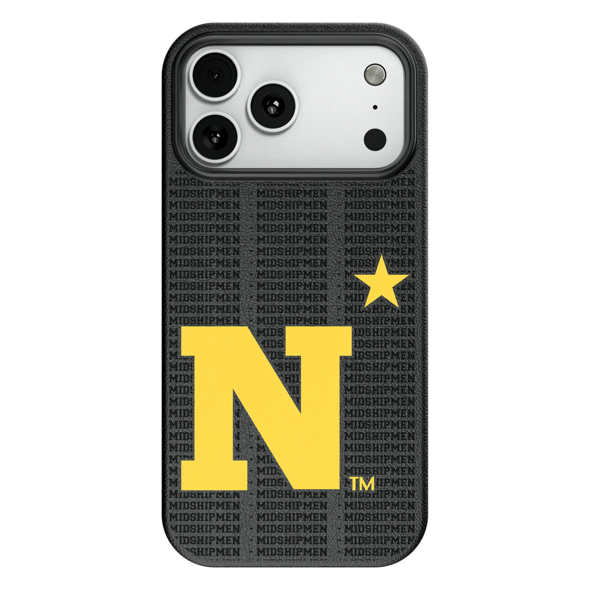 United State Naval Academy Midshipmen Text Backdrop MagSafe Compatible Phone Case for Apple iPhone 12