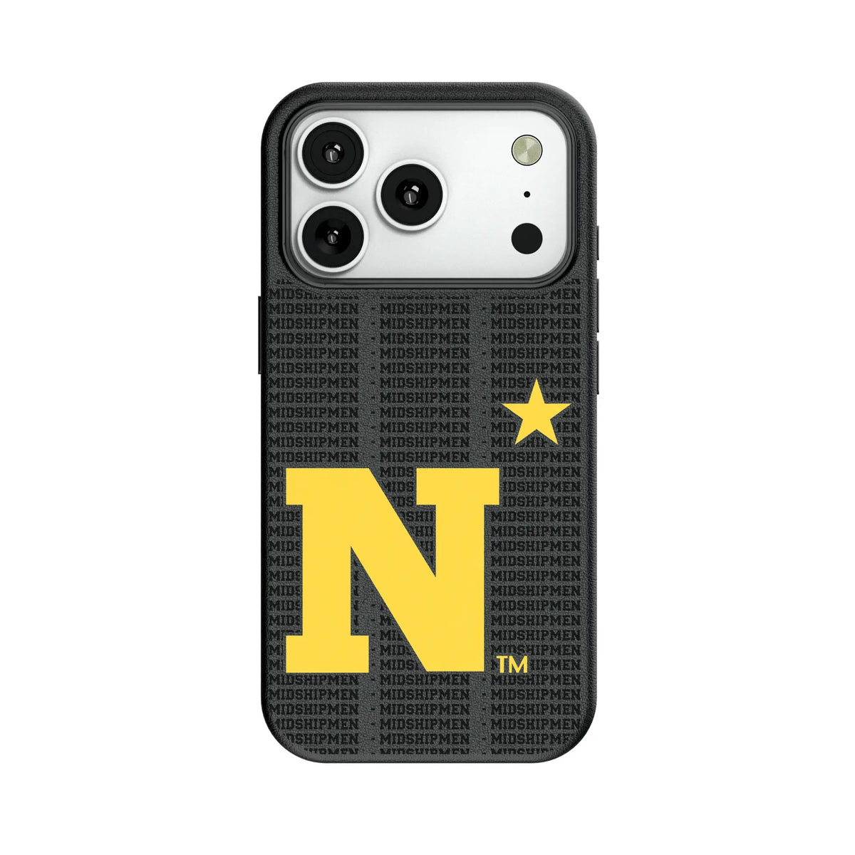 United State Naval Academy Midshipmen Text Backdrop MagSafe Compatible Phone Case for Apple iPhone 11