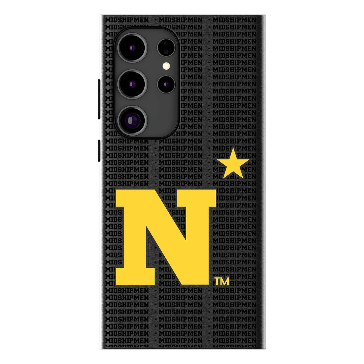 United State Naval Academy Midshipmen Text Backdrop MagSafe Compatible Phone Case for Samsung Galaxy 13